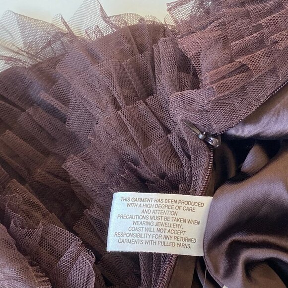 NWT Coast Strapless Tulle Gown Sweetheart Neckline Size 8 - Picture 11 of 15